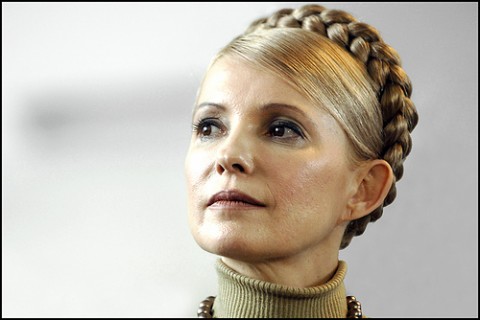 Syv års fengsel? Den tidligere ukrainiske statsministeren Julia Timoshenko er dømt  til syv års fengsel og det kan bli lenge til hun igjen kommer på besøk i Europa. Her ved et besøk i Europaparlamentet i 2008.. Foto: Europaparlamentet