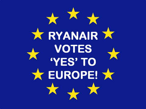 Ryanair inn i politikken. (ill: ryanair.com)